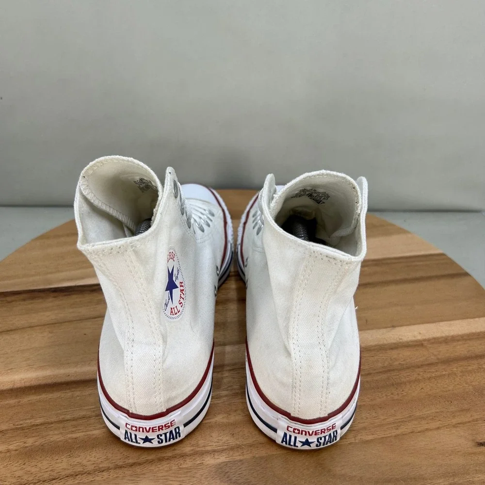 Converse Chuck Taylor All Star High Top White Sneakers M7650 Mens 8 Womens 10 - Picture 4 of 7